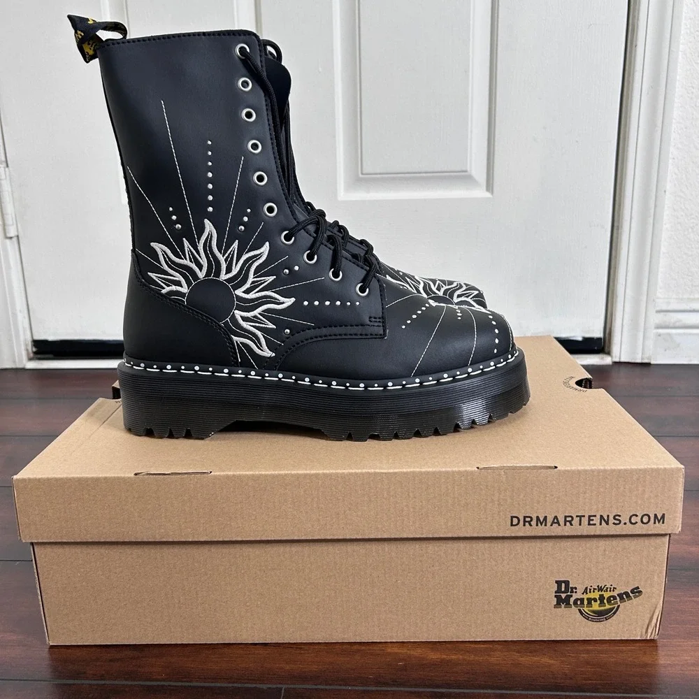 NIB Dr. Martens Jadon Hi Solar Flare Reclaimed Leather Platform Boots Men's 11‎